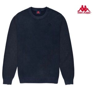 NWT Men’s KAPPA Archibald Lightweight Crewneck Sweater in Blue Navy, Size S